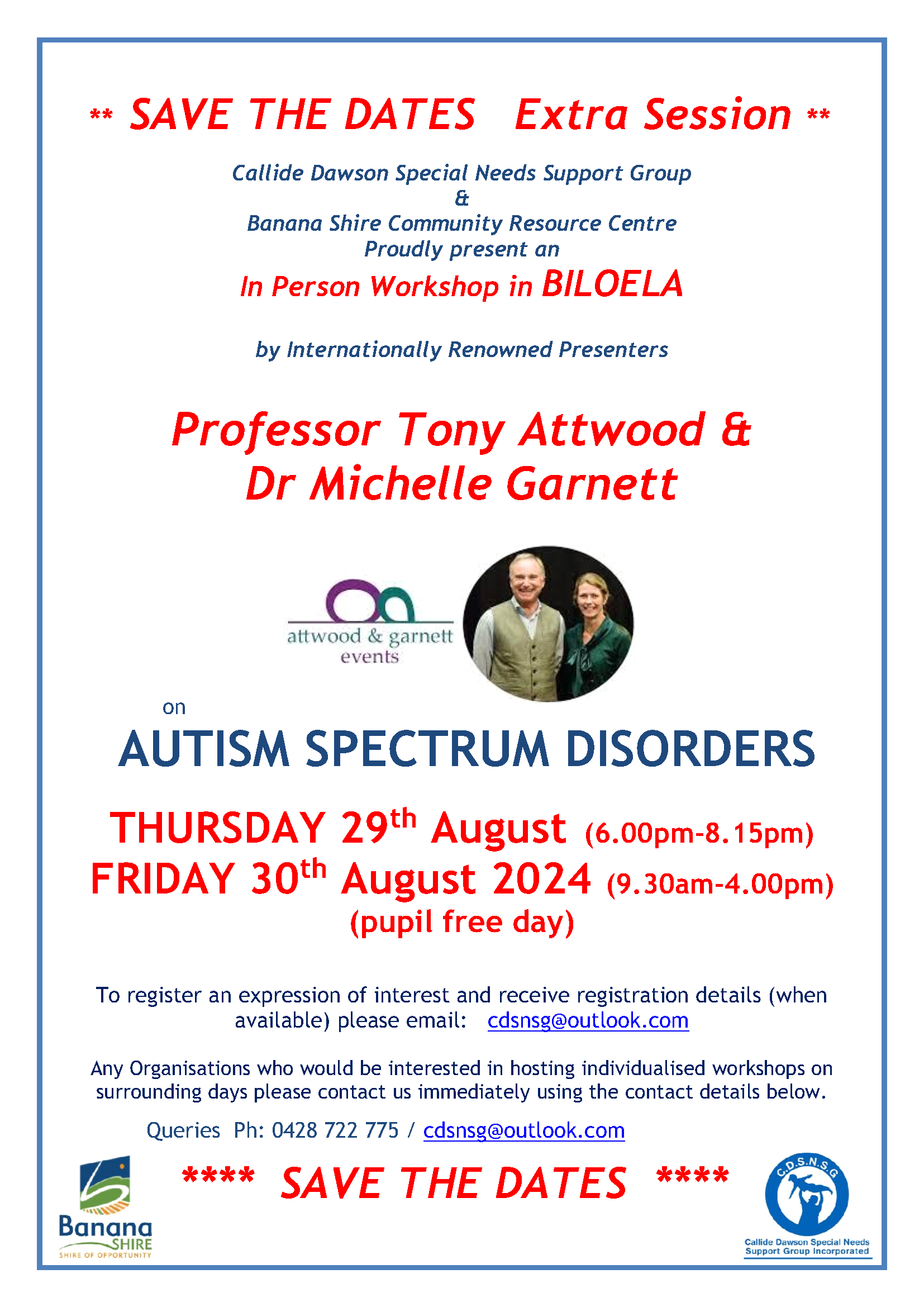 Tony Attwood - Autism Spectrum Disorders - Aug 2024