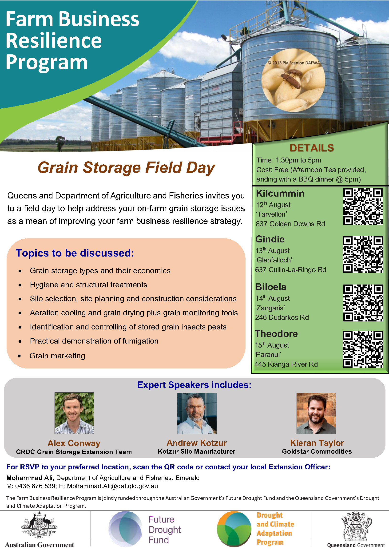 DAF Grain Storage Field Day Biloela 140824