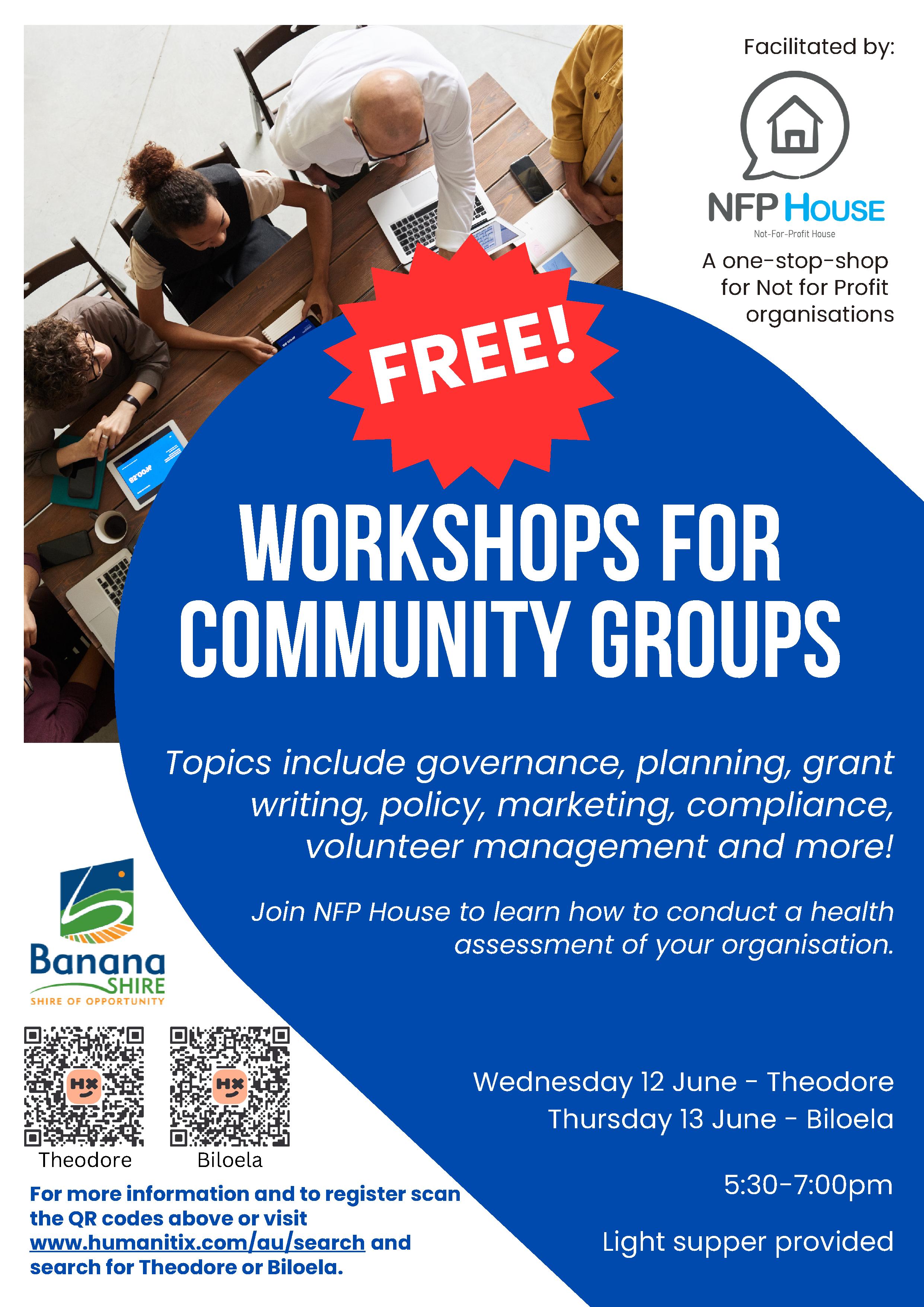 Community Groups Workshops June 2024