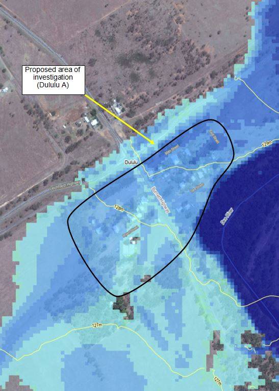 Proposed area of investigation (Dululu)